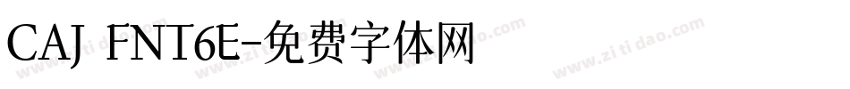 CAJ FNT6E字体转换